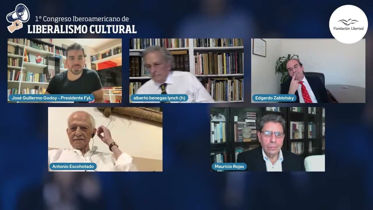 ¿Qué es la batalla cultural? Debate con la presencia de  Escohotado, Benegas Lynch (h), Rojas y Zablotsky. Ibiza.
